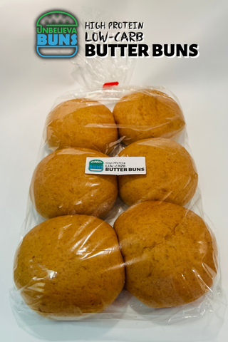 UnbelievaBuns - High Protein, Low-Carb Butter Buns (6 Total Buns)