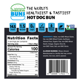 2 Bags of High Protein, Low-Carb Hot Dog Buns (12 Total Buns)