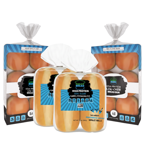 Combo Pack - 2 Bags of UnbelievaBuns + 2 Bags of UnbelievaHoagies