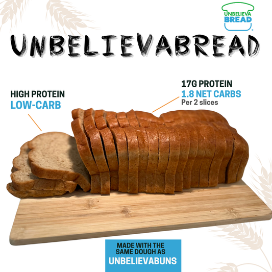 UnbelievaBread - High Protein, Low-Carb Sliced Bread Loaves