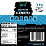 2 Bags UnbelievaFlatbread - High Protein, Low-Carb Flatbread (6 Crusts)