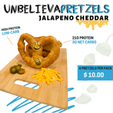 UnbelievaPretzels - High Protein, Low-Carb Pretzels (4 Per Bag)