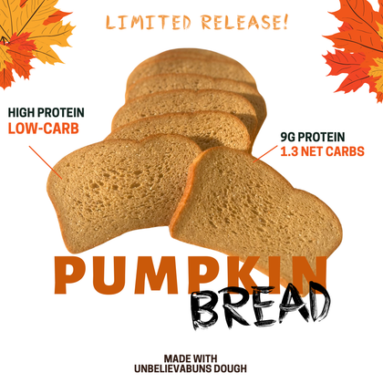 Pumpkin Bread - LIMITED TIME ONLY - 1 Loaf High Protein, Low-Carb Pumpkin Bread