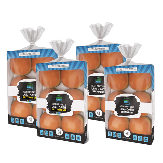@SeriousKeto Combo Pack - 2 Bags of Original UnbelievaBuns + 2 Bags of Butter Buns