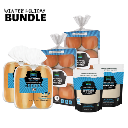 Winter Holiday Bundle - 2 Bags Each UnbelievaBuns, UnbelievaHoagies, UnbelievaFlour